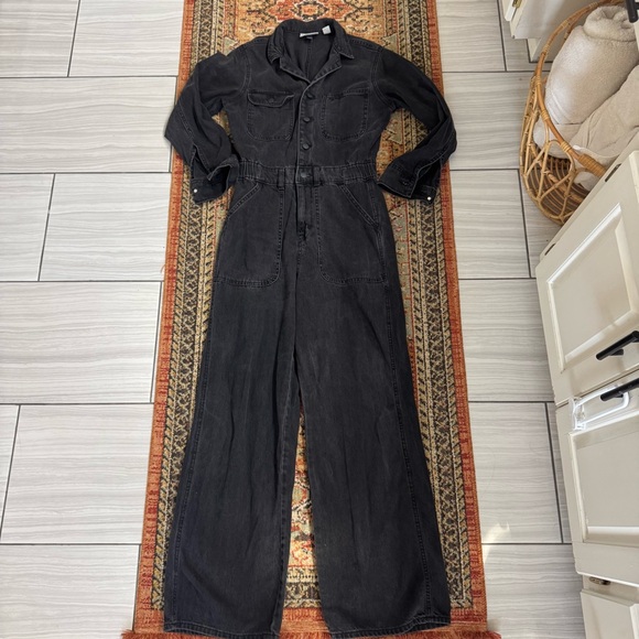 Black Denim Jumpsuit - Picture 4 of 7